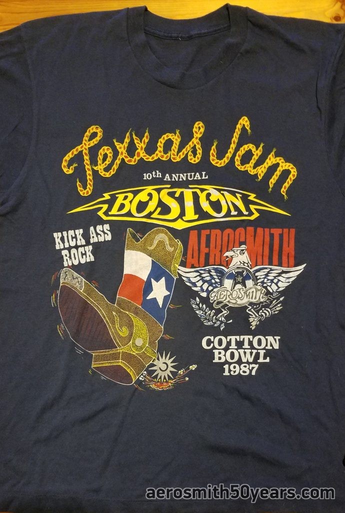 Texxas Jam- Cotton Bowl, Dallas, Texas, June 20, 1987 Concert Shirt