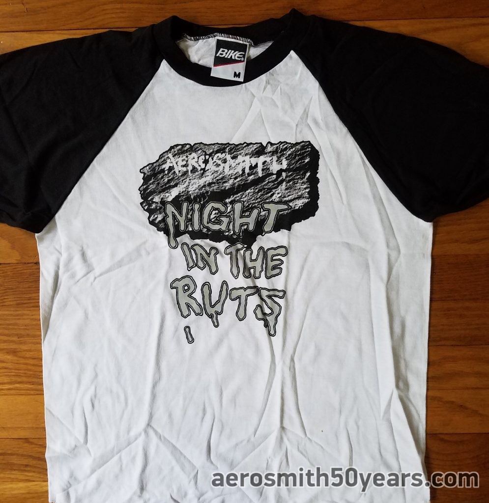 Night In The Ruts- 90’s Version Shirt. Put out Through AF1 – Aerosmith
