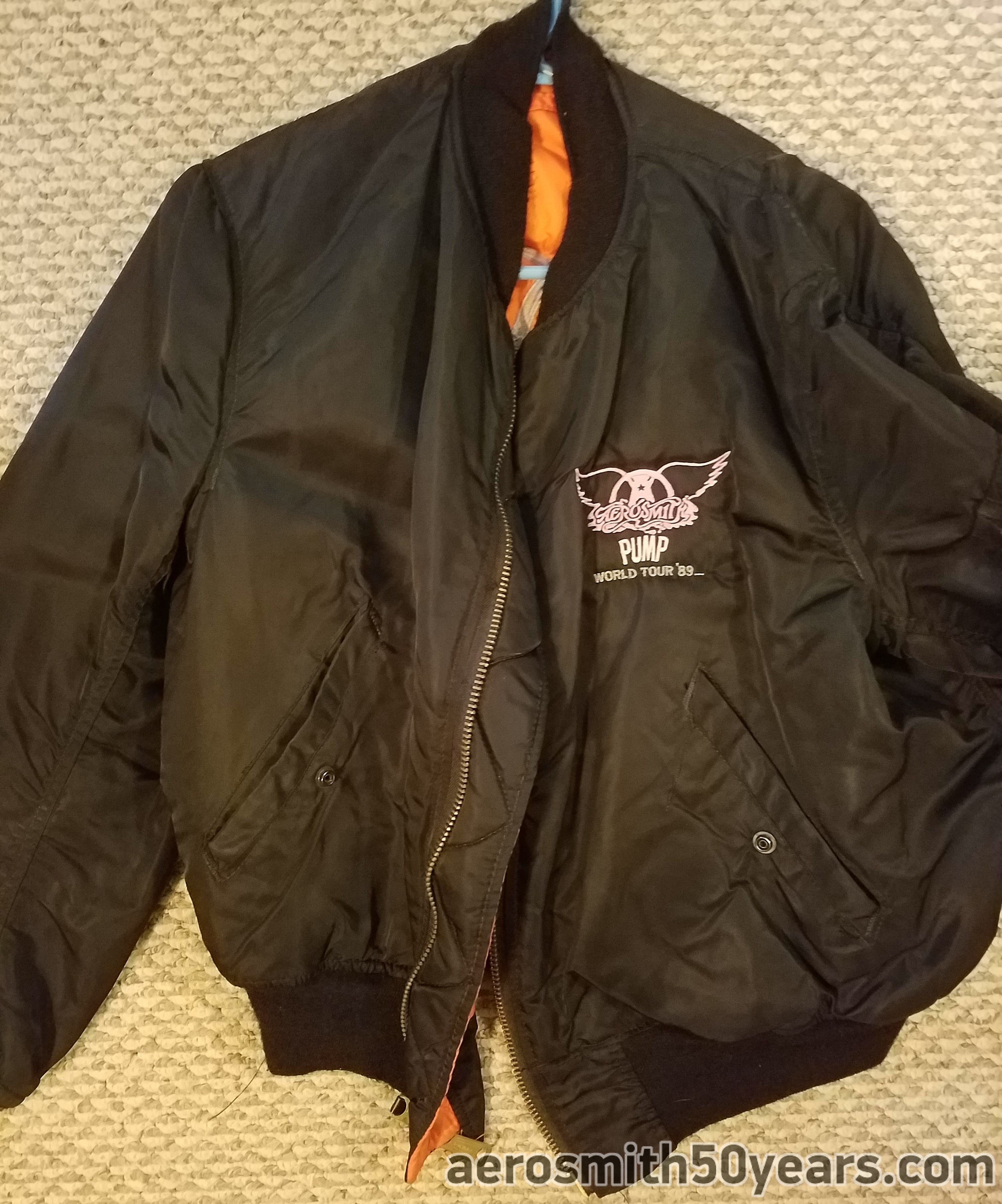 Pump World Tour 1989- Crew Jacket – Aerosmith
