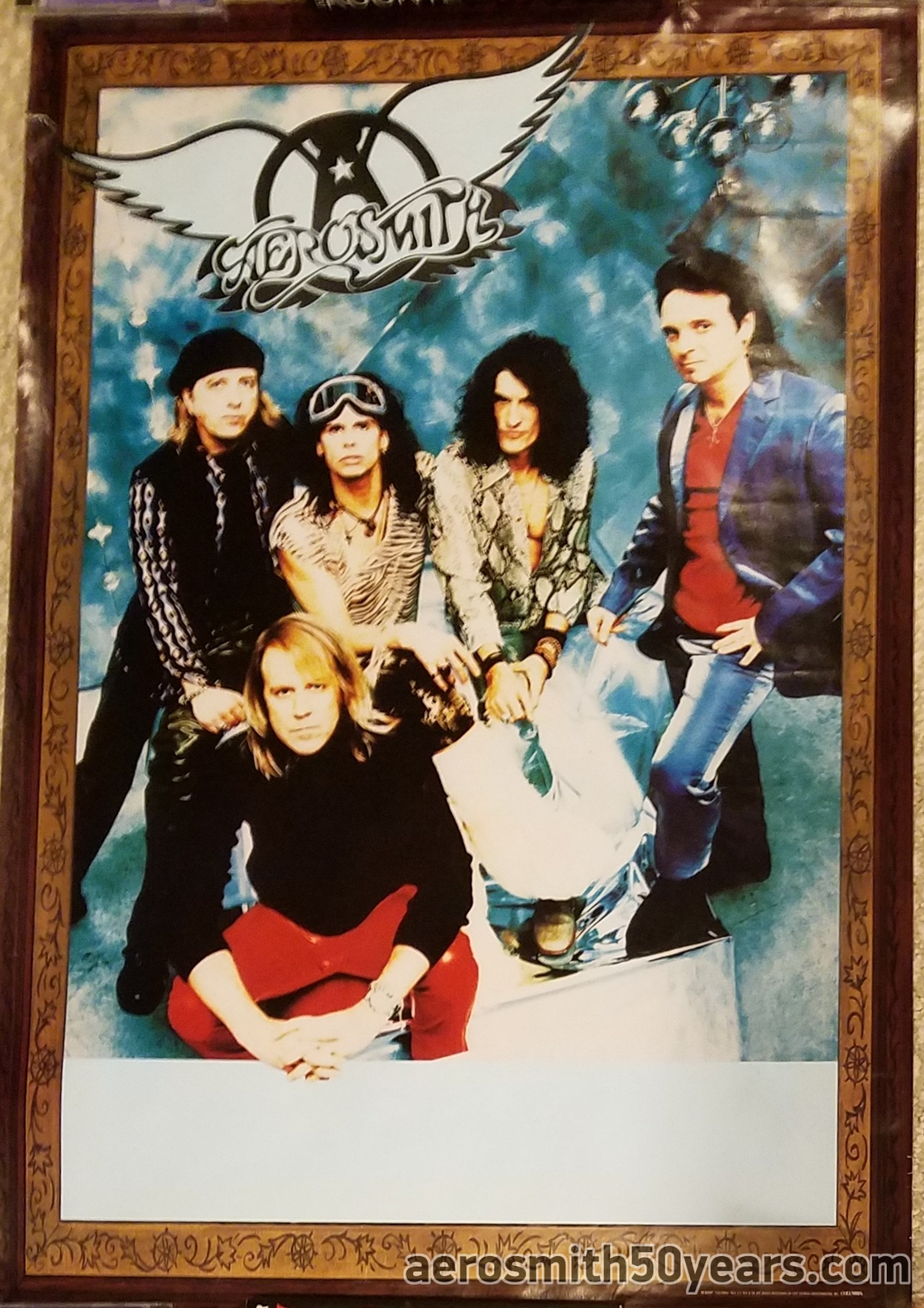 Nine Lives- 1997 Group Promotional Poster – Aerosmith